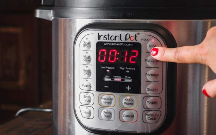 how to set timer on instant pot
